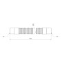 Шланг злив Thermo Alliance Standart для пральної машини 150 см SD096W150