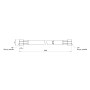 Шланг для газу Thermo Alliance чорний 1/2" ВВ 100 см SD91G100