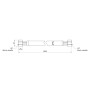 Шланг для газу Thermo Alliance чорний 1/2" ВВ 250 см SD91G250