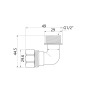 Кут обтискний SD Plus 20х1/2" ЗР SD157W2015