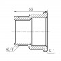 Муфта редукційна SD Forte 1"х3/4" ВВ SF3572520