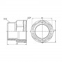 Перехід SD Forte 3/4" ВЗ SF3602020