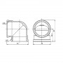 Кутик SD Forte 1" 1/4 ВВ SF36832