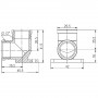 Кутик настінний SD Forte 1/2" ВВ SF37115