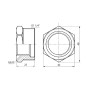 Футорка SD Forte 1" 1/4х3/4" ЗВ SF3743220