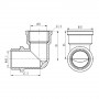 Кутик SD Forte 3/4" ВЗ хром SF372H20