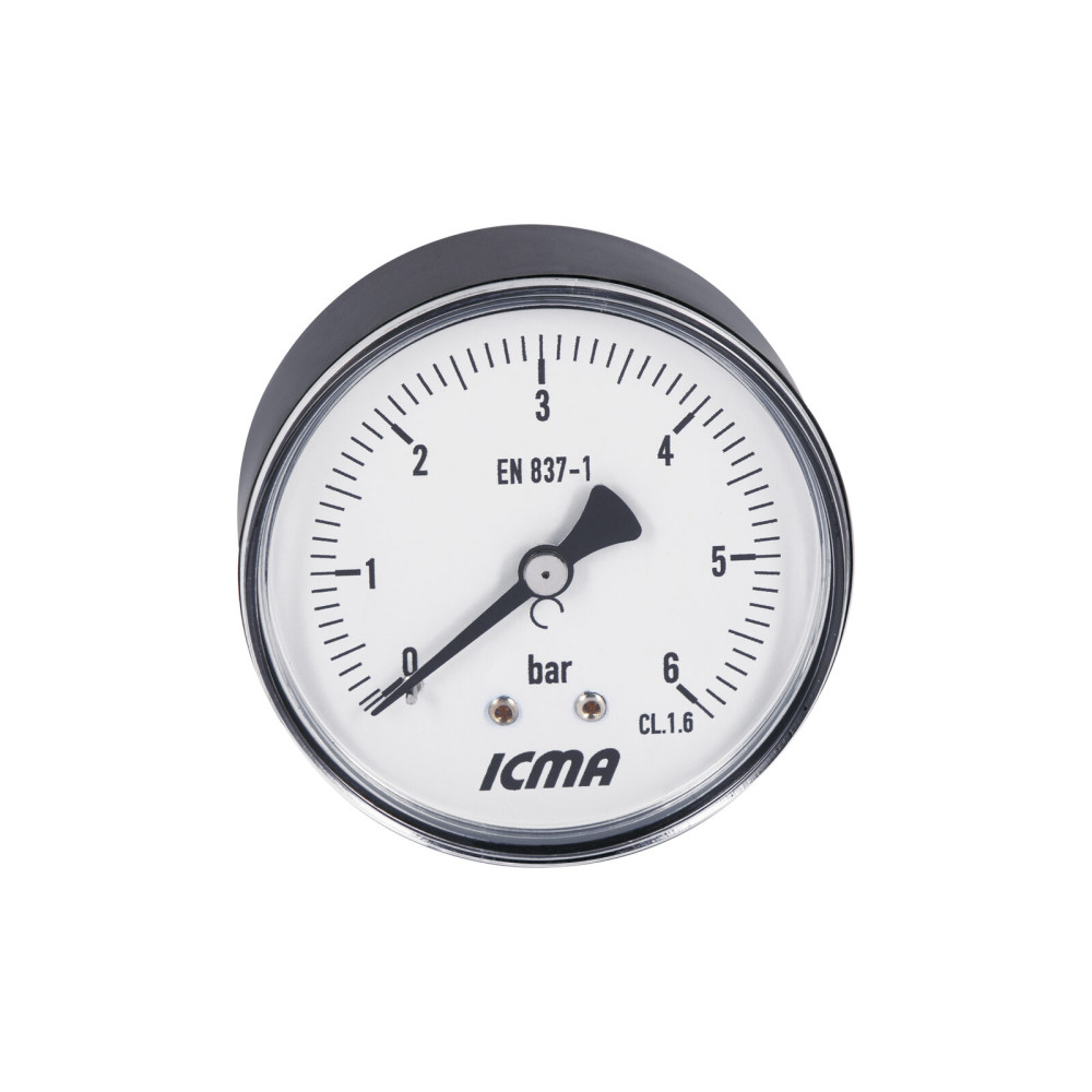 Манометр Icma 1/4" 0-6 бар, заднє підключення №243
