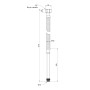Гнучка підводка для води Thermo Alliance Standart М10 80 см (пара) SD396W80L