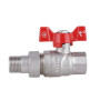 Кран кульовий "Американка" SD Forte 1/2" прямий SF220W15