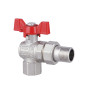 Кран кульовий "Американка" SD Forte 1/2" кутовий SF221W15