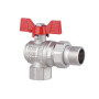 Кран кульовий "Американка" SD Forte 3/4" кутовий SF221W20