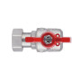 Кран кульовий з накидною гайкою SD Forte 3/4" ВЗ для води кутовий SF224W20