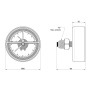 Термоманометр Icma 1/2" 0-10 бар, заднє підключення №259