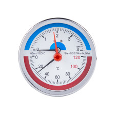 Термоманометр Thermo Alliance Standart 80 мм 1/2", заднє підмикання SD1734B