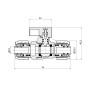 Кран кульовий обтискний SD Forte 16 SF263W15