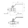Кран кульовий Thermo Alliance Standart 1/2" ВР для води (важіль) SD600NW15PN40