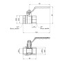 Кран кульовий Thermo Alliance Standart 3/4" ВР для води (важіль) SD600NW20PN40