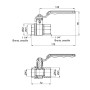 Кран кульовий Thermo Alliance Standart 1" 1/4 ВР для води (важіль) SD600NW32PN40