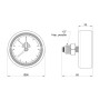 Термоманометр Thermo Alliance Standart 80 мм 1/2", заднє підмикання SD1734B