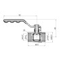 Кран кульовий Thermo Alliance Standart 1/2" ВР для газу (важіль) SD600NG15PN40