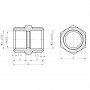 Муфта обтискна SD Forte 16х1/2" ЗР SF172W1615
