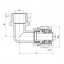 Уголок обтискний SD Forte 16х1/2" ЗР SF175W1615