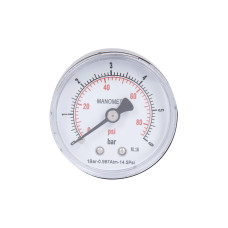 Манометр Thermo Alliance Standart 6 бар 1/4" , заднє підмикання SD1716B