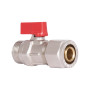 Кран кульовий обтискний SD Forte 20х3/4" ЗР SF262W20
