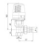 Термокомплект Icma 3/4" з антипротіканням кутовий №KIT_1100+774-940+805-940