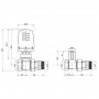 Термокомплект Icma 3/4" з антипротіканням прямий №KIT_1100+775-940+815-940