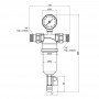 Фільтр самопромивний SD Forte 3/4" для води SF127W20