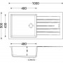 Кухонна мийка Apell Pietra Plus PTPL1001GW Total white