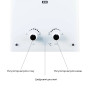 Колонка газова димохідна Thermo Alliance JSD20-10GE 10 л панель скляна White