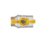 Кран кульовий Thermo Alliance Standart 1" ВЗ для газу (метелик) SD607NG25PN40