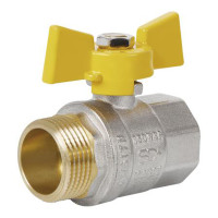 Кран кульовий Thermo Alliance Standart 1" ВЗ для газу (метелик) SD607NG25PN40