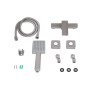 Змішувач для душу Lidz Kubis 010 (з душовим гарнітуром) (k35) LDKUB010NKS28535 Nickel