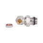 Кран радіаторний Thermo Alliance Base 1/2" ВЗ з антипротіканням кутовий SD229W15