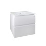 Комплект Qtap Albatross 605х725х460 White тумба підвісна + раковина урізна QT0172TP600D3060CW