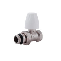 Кран радіаторний Thermo Alliance Base 1/2" ВЗ з антипротіканням прямий SD226W15