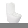 Унітаз-компакт Qtap Stork безобідковий з сідінням Soft-close QT15222178W