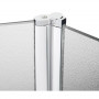 Штора на ванну Lidz Brama SS120x140L.CRM.FR стекло Frost 6 мм, ліва