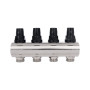 Колектор з витратомірами SD Forte 1" 4 виходи SF001W4