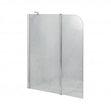 Штора на ванну Lidz Brama SS120x140L.CRM.FR стекло Frost 6 мм, ліва
