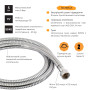 Шланг Lidz Niagara 13 1,5-2 м LDNIA13CRM35461 Chrome
