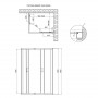 Lidz 5мм малі двері матові Frost WAWEL SC100x80.LOW.FR