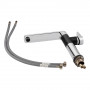 Змішувач для раковини Qtap Eco з поворотним виливом високий QTECOCRB007F Chrome/Black