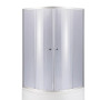 Lidz 4мм фіксоване скло тоноване Gray ŁATWA SC80x80.HIGH.GR