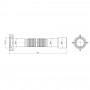 Гнучка труба Lidz (WHI) 60 01 G002 01 з накидною гайкою 1 1/2" довжина 1200 мм