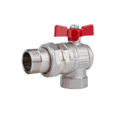 Кран кульовий Icma FAR. ROSSA 1" кутовий №361