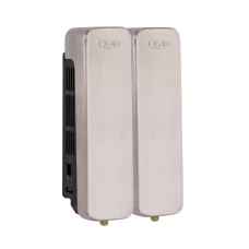 Диспенсер для мила Qtap Pohodli подвійний DM350CS2 Brushed Nickel (Dávkovač)